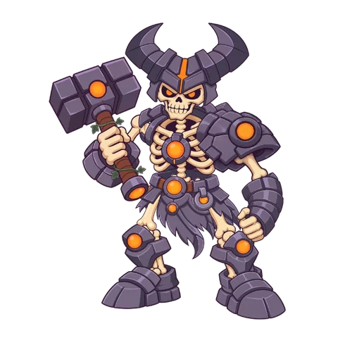 The skeleton blacksmith of Molten Gore
